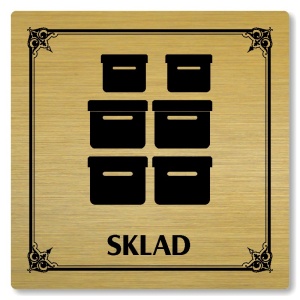 Sklad, 100x100mm, zlatá, Nebraska
